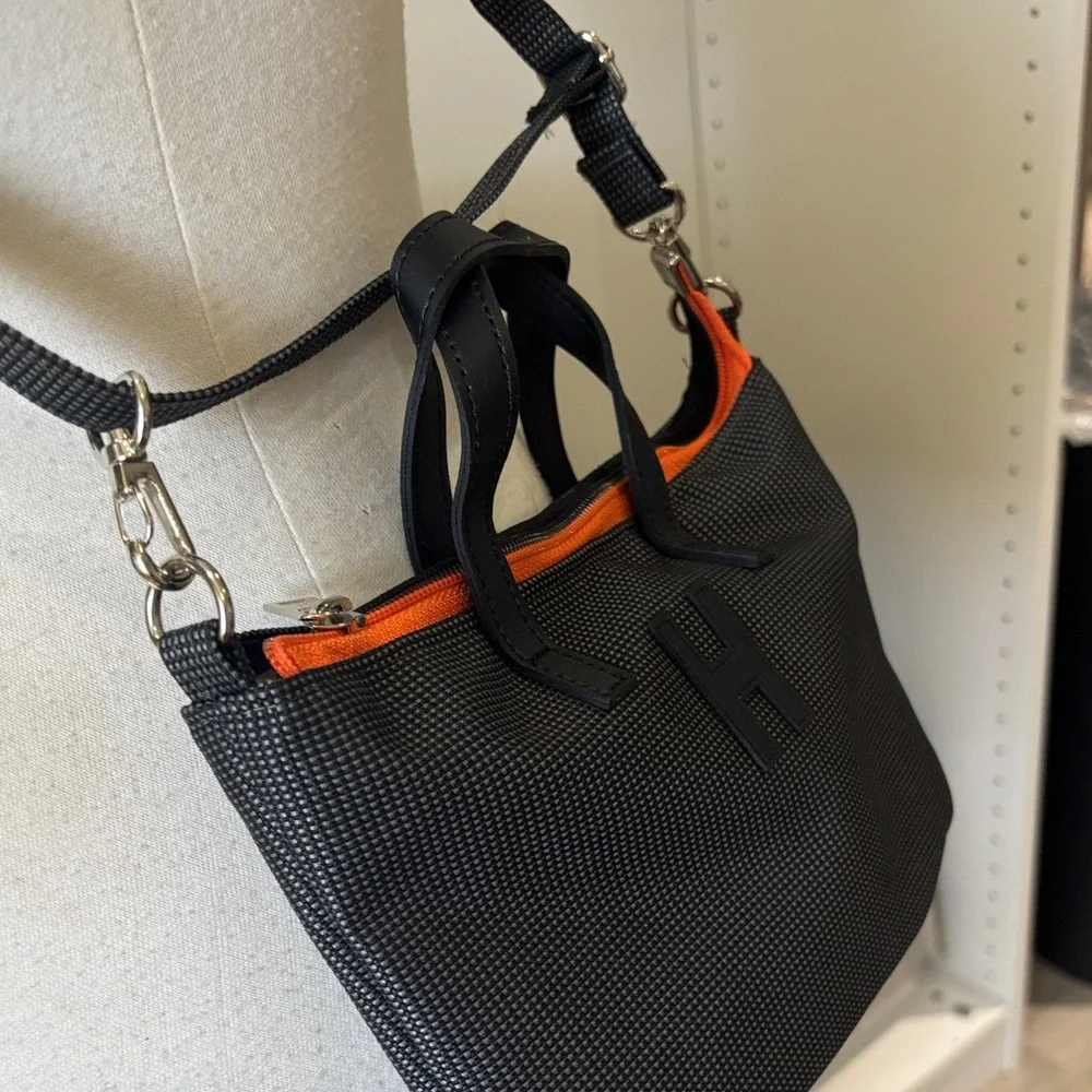 Stylish Black and Orange Baby Bag